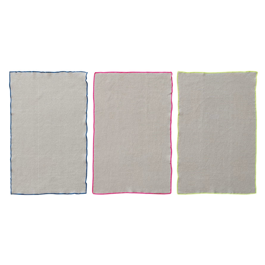 Cotton Blend Waffle Weave Tea Towel
