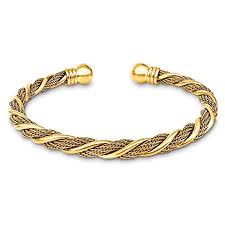 Raven Twist Mesh Cuff Bracelet