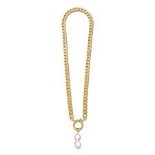 Cassidy Chunky Pearl Necklace - Gold