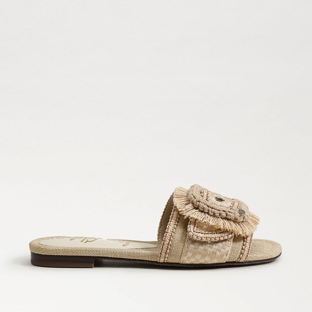 Bambi Playa Slide Sandal Summer Sand/Multi Faux Raffia