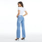 Mid Rise Wide Leg Jean in Fresh Blue