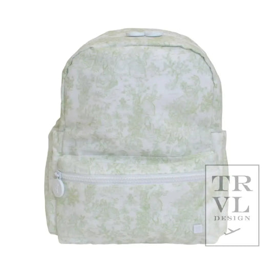 Mini Backer - Bunny Toile Green Backpack *New!