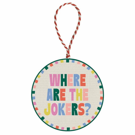 Ornament | Jokers? Embroidered Orna