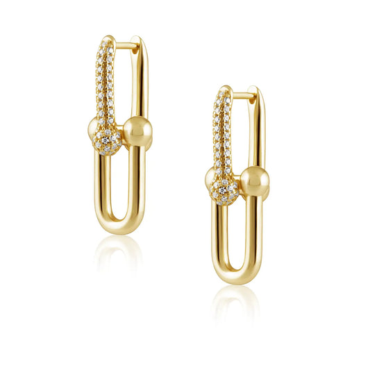 U Link Pave Earring