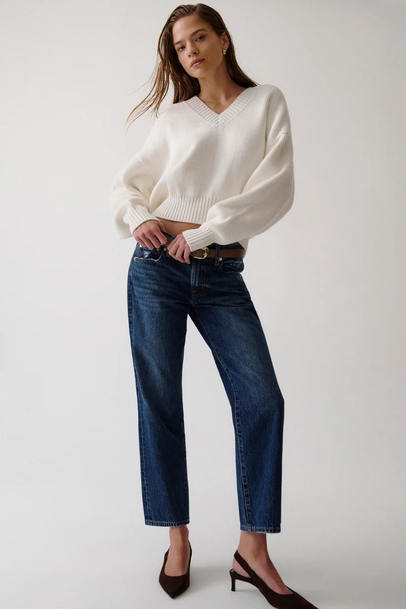 Issa Mid Rise Relaxed Ankle Straight - Mirage