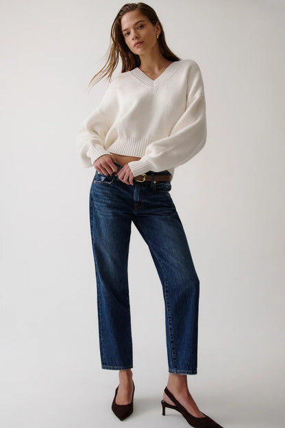 Issa Mid Rise Relaxed Ankle Straight - Mirage