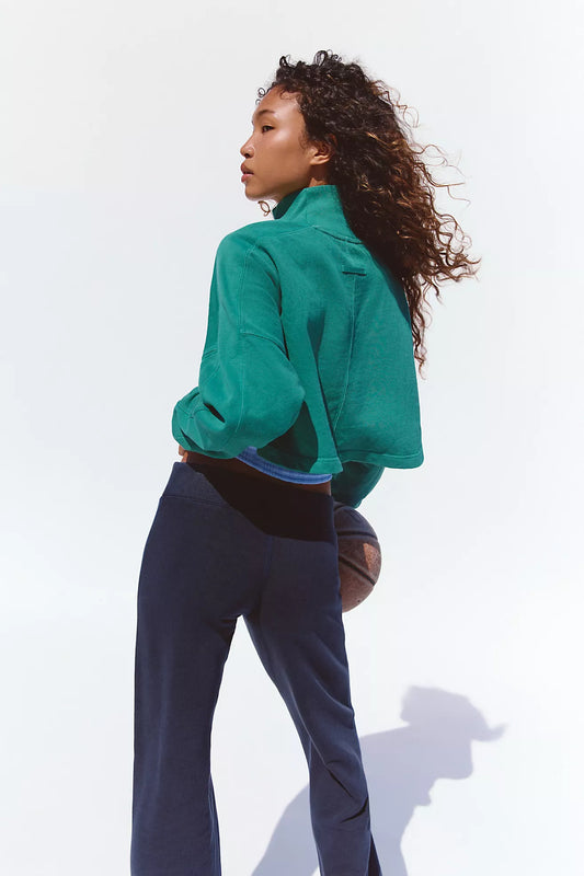 Pick up game pullover in green frost