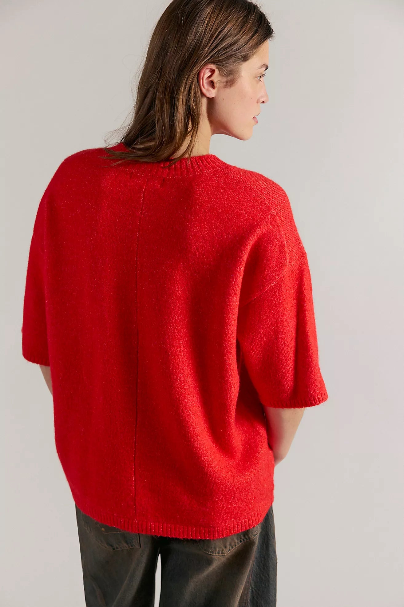 Margot SoftSpun Sweater Tee in Cherry Pop