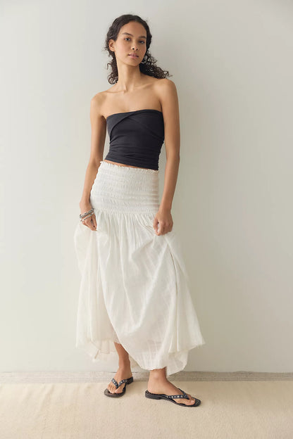 Raven Solid Convertible Maxi Skirt