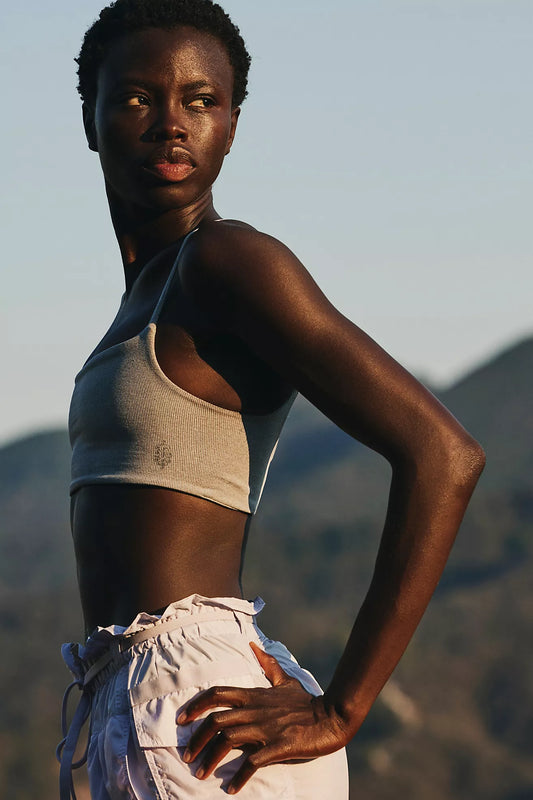 Tighten Up Mini Bra in Heather Gray