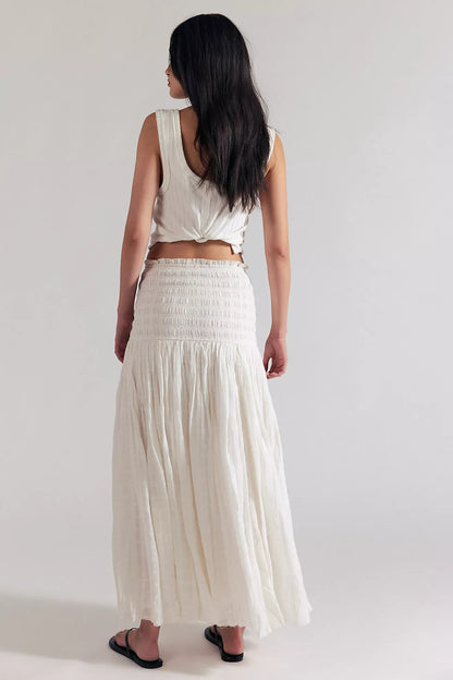 Raven Solid Convertible Maxi Skirt