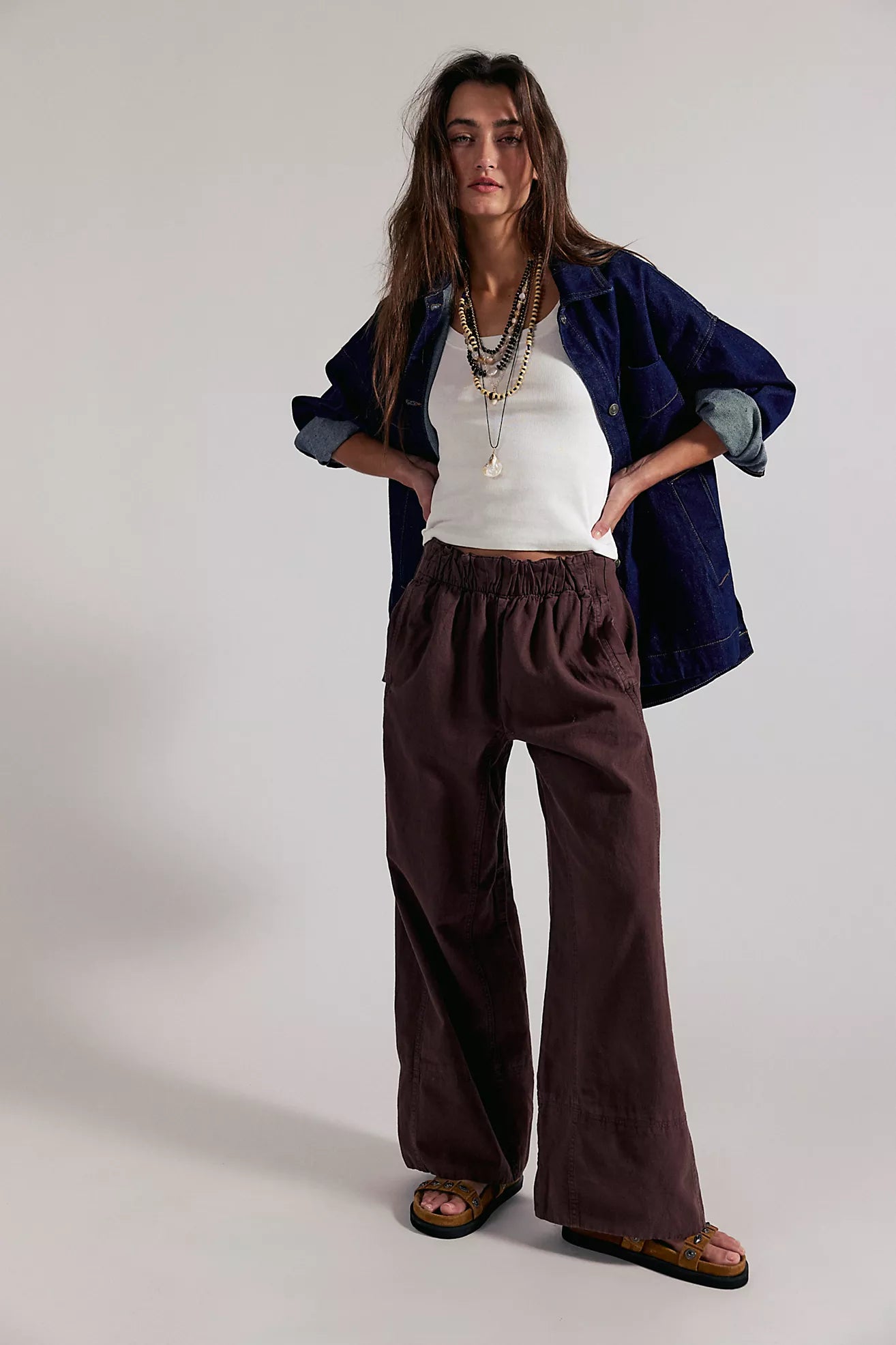 Day's End Linen Pull-On Pants