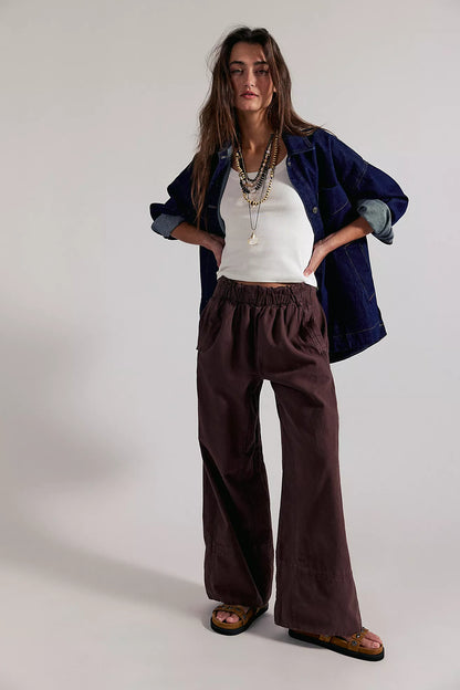 Day's End Linen Pull-On Pants