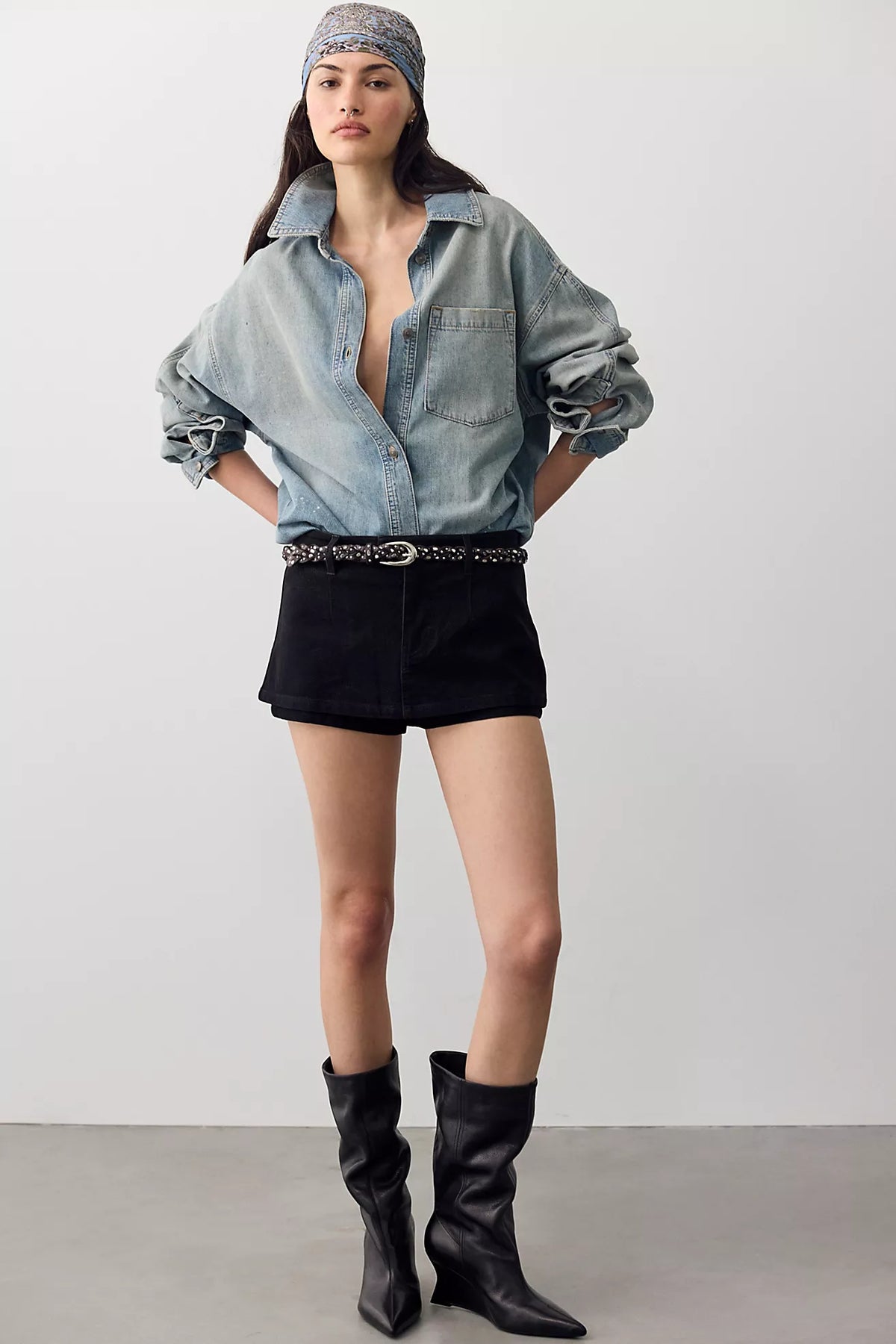 Galavanting Suede Mini Skort