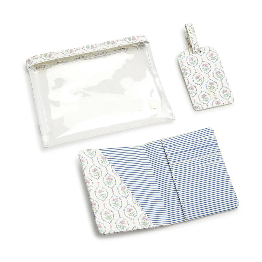Luxe Saffiano 3 Piece Travel Set - Antibes - Trvl Design