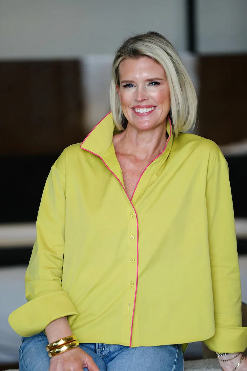 The Piper – Chartreuse/Hot Pink
