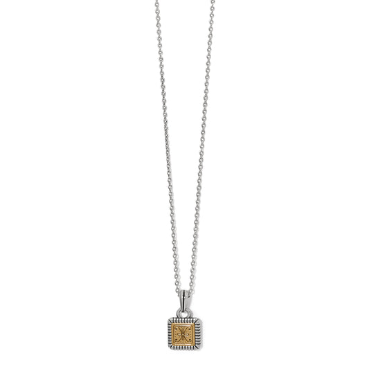 Mosaic Two Tone Mini Tile Necklace