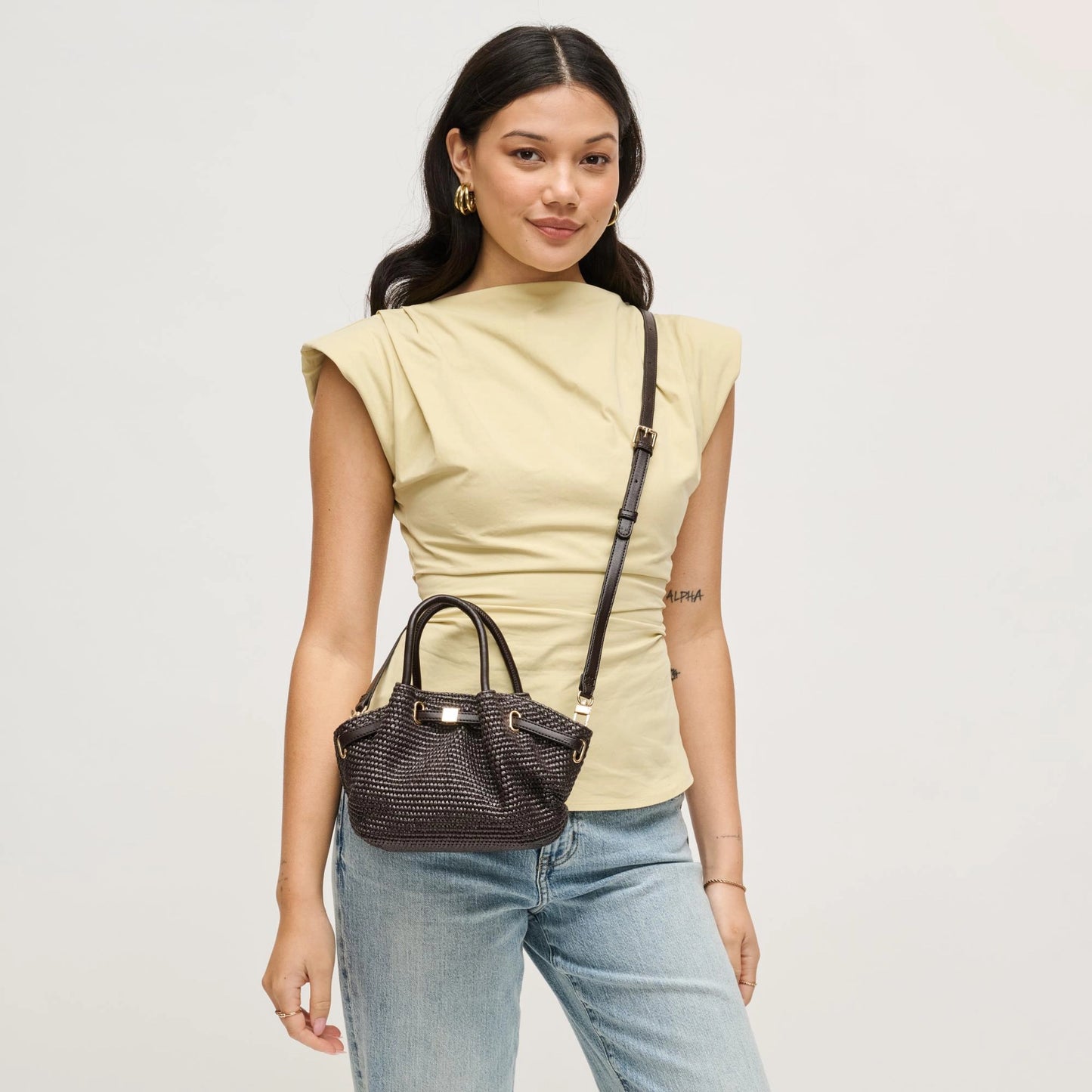 Selena - Straw Crossbody