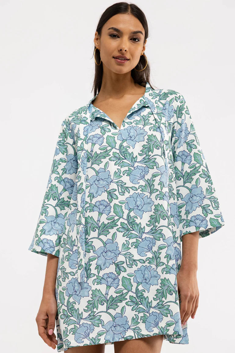 Phoebe Dress - Coastal Garden
