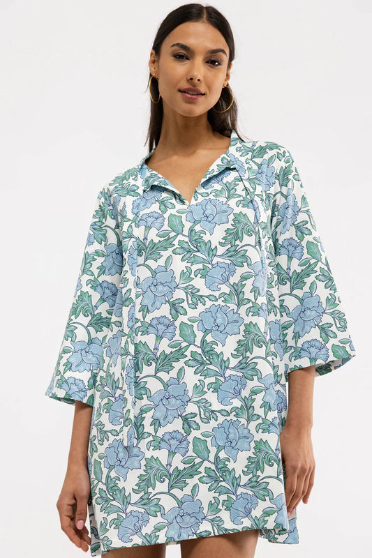 Phoebe Dress - Coastal Garden