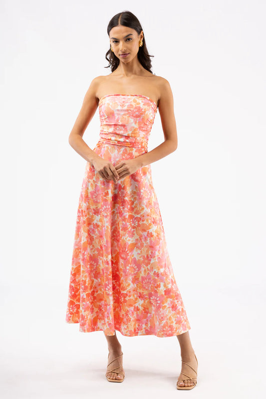 The Gloria Dress in Dusk Flora