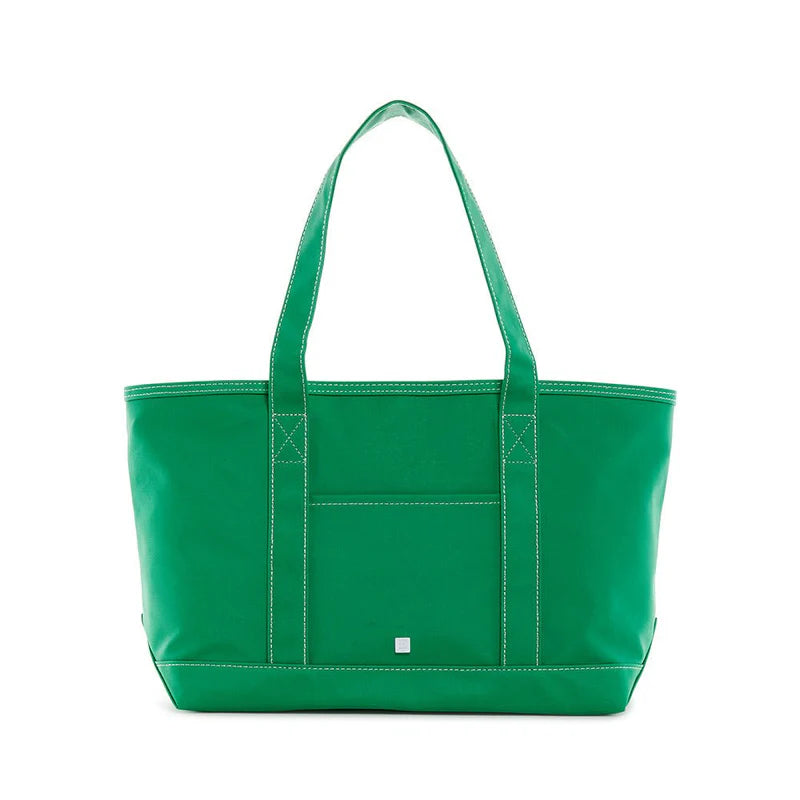 MEDIUM TOTE - Coated Canvas GREEN