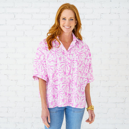 Abby Swing Top Pink Jungle