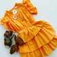Papaya Ruffle Mini Dress