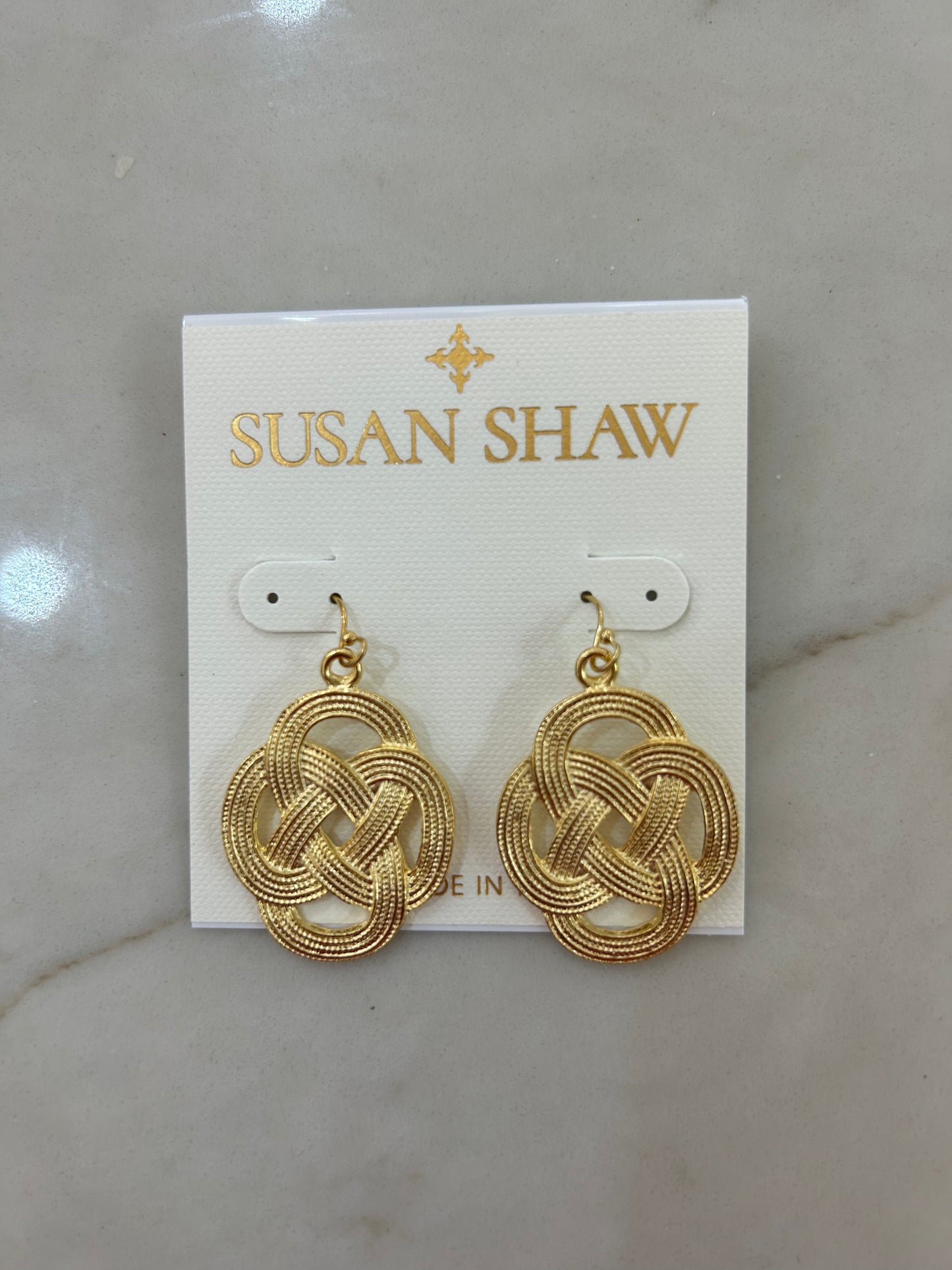 Susan Shaw Gold Filigree Earrings